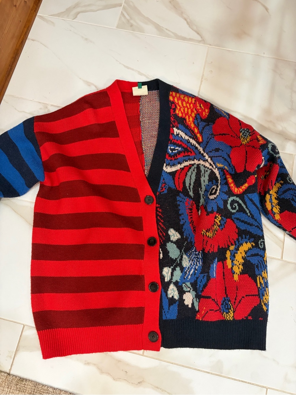 Farm Rio Patterned Button-Up Cardigan Sweater - Picture 3 of 4